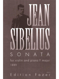 Jean Sibelius: Sonata F Major (noty na housle, klavír)