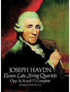 Joseph Haydn: 11 Late String Quartets (noty, partitura)