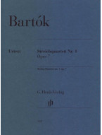 Béla Bartók: String Quartet No. 1 Op. 7 (noty pro smyčcový kvartet, party)