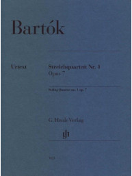Béla Bartók: String Quartet No. 1 Op. 7 (noty pro smyčcový kvartet, party)