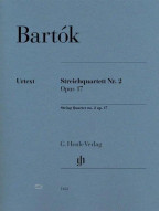 Béla Bartók: String Quartet No. 2 Op. 17 (noty pro smyčcový kvartet, party)