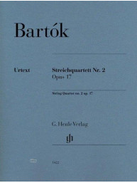 Béla Bartók: String Quartet No. 2 Op. 17 (noty pro smyčcový kvartet, party)