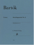 Béla Bartók: String Quartet no. 4 (noty pro smyčcový kvartet, party)