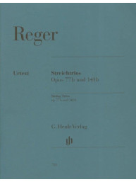 Max Reger: String Trios A minor op. 77b and D minor op. 141b (noty pro smyčcové trio, party)