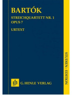 Béla Bartók: String Quartet No. 1 Op. 7 (noty pro smyčcový kvartet, partitura)