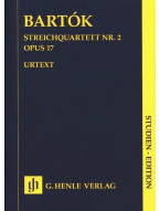 Béla Bartók: String Quartet No. 2 Op. 17 (noty pro smyčcový kvartet, partitura)