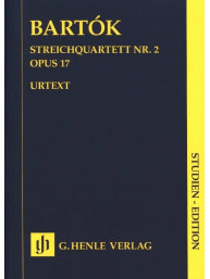 Béla Bartók: String Quartet No. 2 Op. 17 (noty pro smyčcový kvartet, partitura)