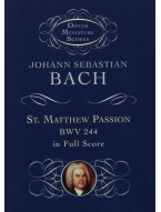 Johann Sebastian Bach: St. Matthew Passion (noty, mini partitura)