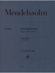 Felix Mendelssohn Bartholdy: String Quintets Op.18 and 87 (noty pro smyčcový kvintet, party)