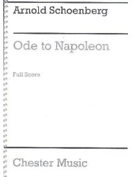 Arnold Schönberg: Ode To Napoleon Op.41 (noty pro smyčcový kvartet, klavír, partitura)