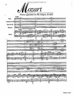 W.A. Mozart: Piano Quintet in E-flat Major, KV452 (noty, klavírní kvintet, partitura)(+audio)