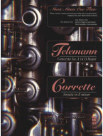 Music Minus One Flute: Telemann / Corette (noty na příčnou flétnu)(+audio)