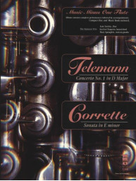 Music Minus One Flute: Telemann / Corette (noty na příčnou flétnu)(+audio)