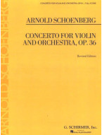 Arnold Schönberg: Concerto for Violin and Orchestra, Op. 36 (noty, partitura)