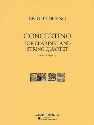 Bright Sheng: Concertino (noty na klarinet, smyčcový kvartet, party, partitura)