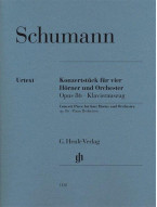 Robert Schumann: Concert Piece For 4 Horns And Orchestra Op.86 (noty na 4 lesní rohy, klavír)
