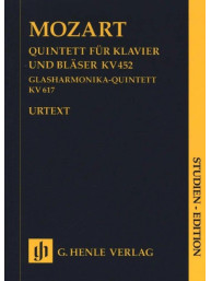 Wolfgang Amadeus Mozart: Piano Quintet E Flat K.452 (noty pro klavírní kvintet, partitura)