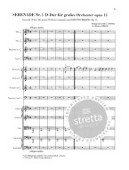 Johannes Brahms: Serenade Nr. 1 D-dur op. 11 (noty pro orchestr, partitura)