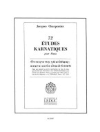 Jacques Charpentier: 73 Études Karnatiques Cycle 03 (noty na klavír)
