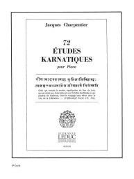 Jacques Charpentier: 73 Études Karnatiques Cycle 04 (noty na klavír)