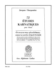 Jacques Charpentier: 75 Études Karnatiques Cycle 08 (noty na klavír)
