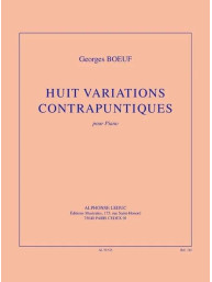 Georges Boeuf: Huit variations contrapuntiques (noty na klavír)