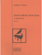 Gabriel Fauré: Improvisation Op.84, No.5 (noty na klavír)