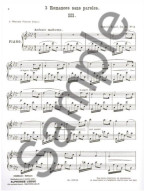 Gabriel Fauré: Romance sans paroles no. 3 - Extrait de l'op. 17 (noty na klavír)