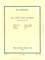 Henri Dutilleux: Au Gré Des Ondes - 6 petites pieces pour piano (noty na klavír)