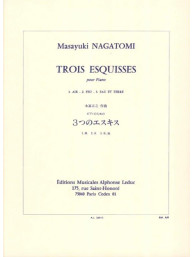 Masayuki Nagatomi: 3 Esquisses pour piano (noty na klavír)