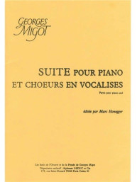 Georges Migot: Suite pour Piano et Choeurs en Vocalises (noty na klavír)