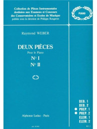 Raymond Weber: 2 Pieces (noty na klavír)