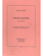 Jehan Alain: Trois Danses (noty na čtyřruční klavír)