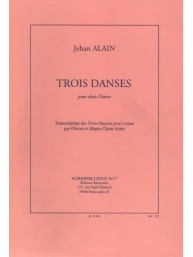 Jehan Alain: Trois Danses (noty na čtyřruční klavír)