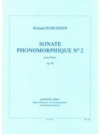 Richard Dubugnon: Sonate Phonomorphique No.2, Op.40 (noty na klavír)