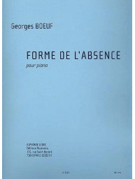 Georges Boeuf: Forme de L'Absence (noty na klavír)