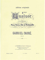 Gabriel Fauré: Quatuor No.2, Op.45 in G minor (noty pro klavírní kvartet)