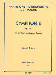 Vincent d'Indy: Symphonie Sur Un Chant Montagnard Français Op.25 (noty, partitura)