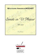Wolfgang Amadeus Mozart: Sonate En Ut Majeur Kv545 (noty na klavír)
