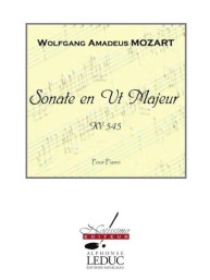 Wolfgang Amadeus Mozart: Sonate En Ut Majeur Kv545 (noty na klavír)
