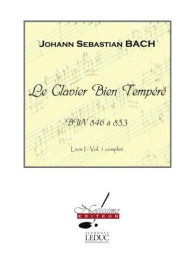 Johann Sebastian Bach: Clavier Bien Tempere (noty na klavír)