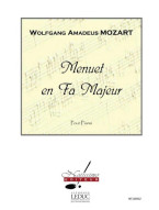 Wolfgang Amadeus Mozart: Menuet En Fa Majeur (noty na klavír)