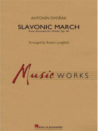 Antonín Dvořák: Slavonic March from Serenade for Winds, Op. 44 (noty pro koncertní orchestr, party, partitura)