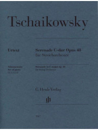 P.I. Čajkovskij: Serenade in C major op. 48 (noty pro smyčcový orchestr, party)