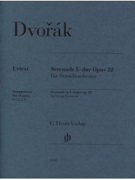 Antonín Dvořák: Serenade in E major op. 22 (noty pro smyčcový orchestr, party)