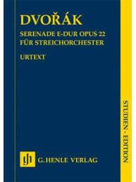 Antonín Dvořák: Serenade in E major Op. 22 (noty pro smyčcový orchestr, studijní partitura)