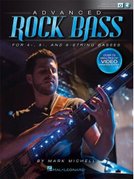 Mark Michell: Advanced Rock Bass for 4-, 5- and 6-String Basses (noty, tabulatury na baskytaru)(+audio+video)