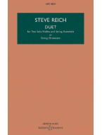 Steve Reich: Duet (noty pro 2 housle, smyčcový orchestr, partitura)