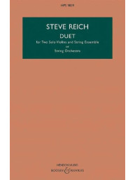 Steve Reich: Duet (noty pro 2 housle, smyčcový orchestr, partitura)