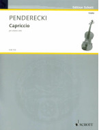 Krzysztof Penderecki: Capriccio (noty na housle)